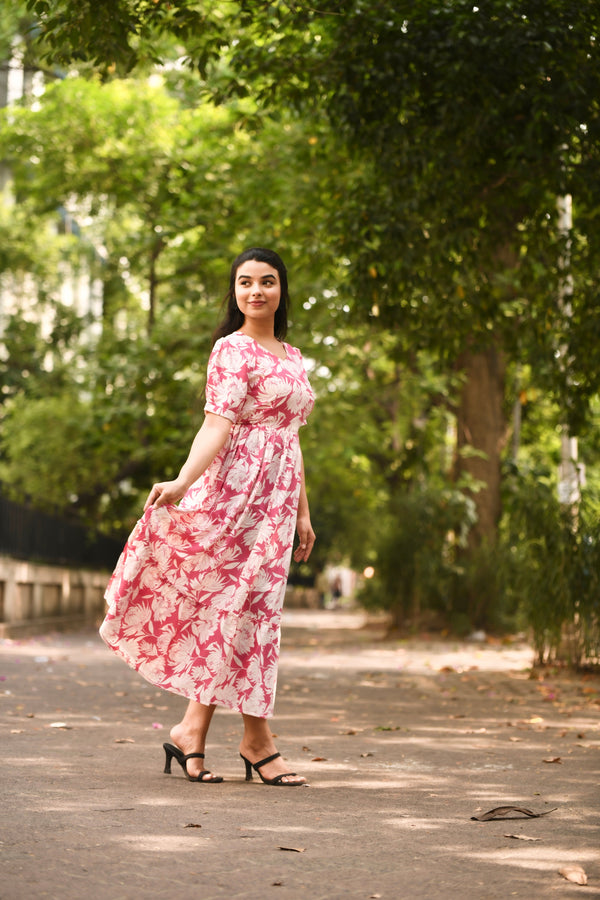 Label mishwa presents new casual wear midi dress for women