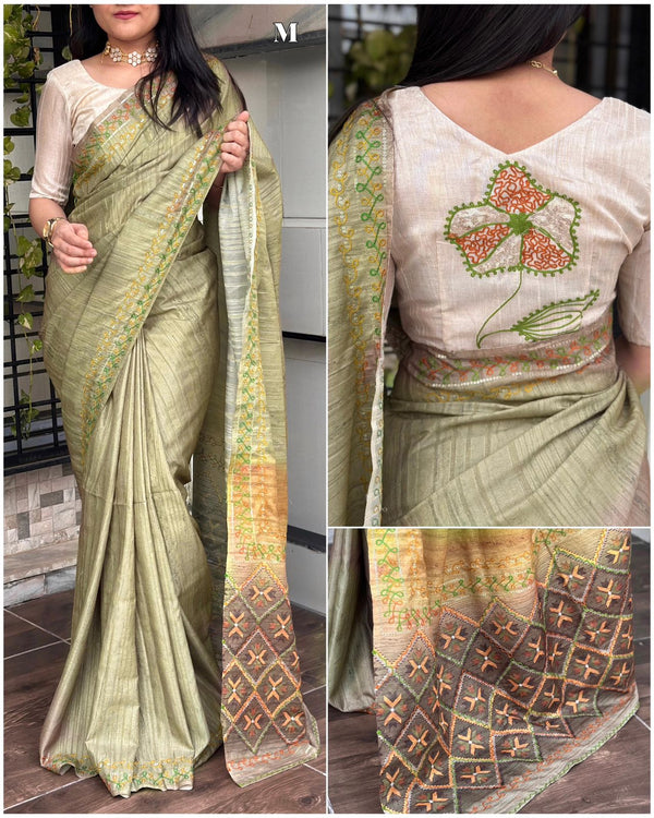 Lable mishwa presents Varshitha Air silk with slub