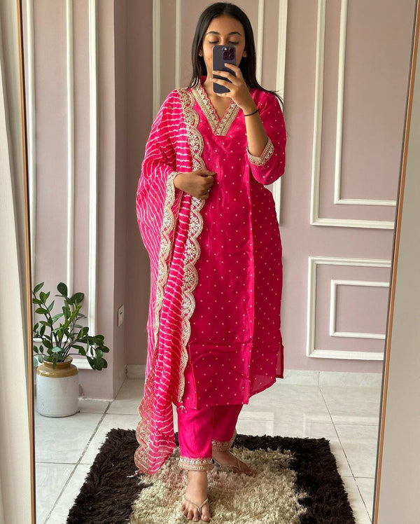 Label mishwa new Priya Chinon suit set