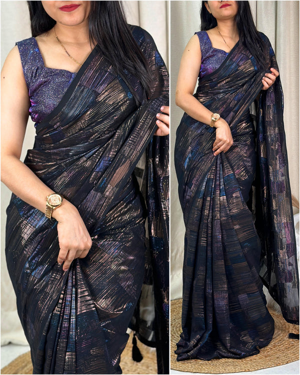 Labelmishwa Wrap yourself in whispers of luxury- a saree that embraces you with softness and style