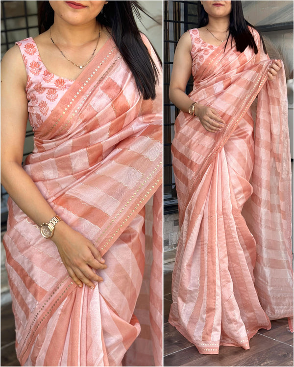 Label Mishwa Wrap yourself in whispers of luxury- a saree that embraces you with elegance and style