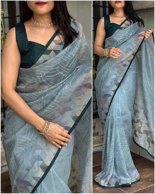 Twiffy Soft Organza Saree